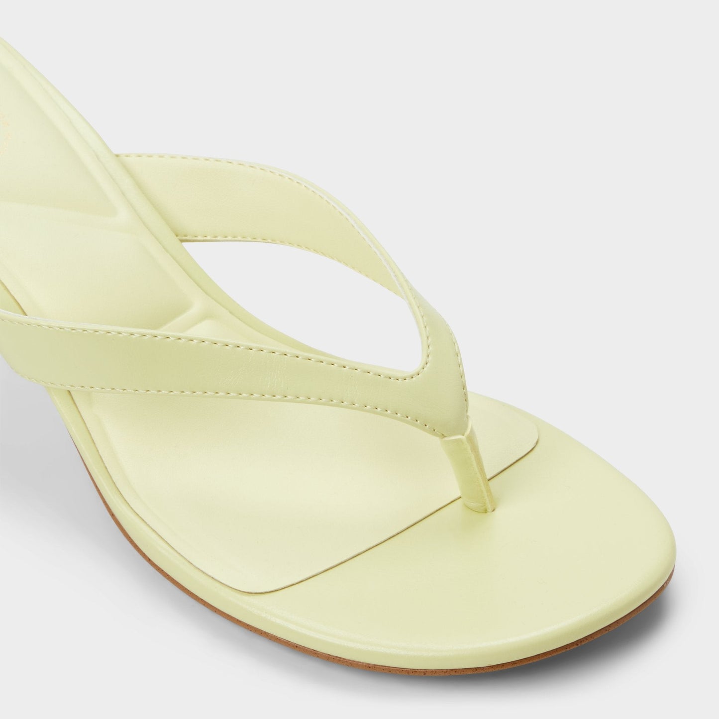 Jump Other Yellow Women's Strappy sandals - Heeled flip flop, Kitten heel - Other Yellow