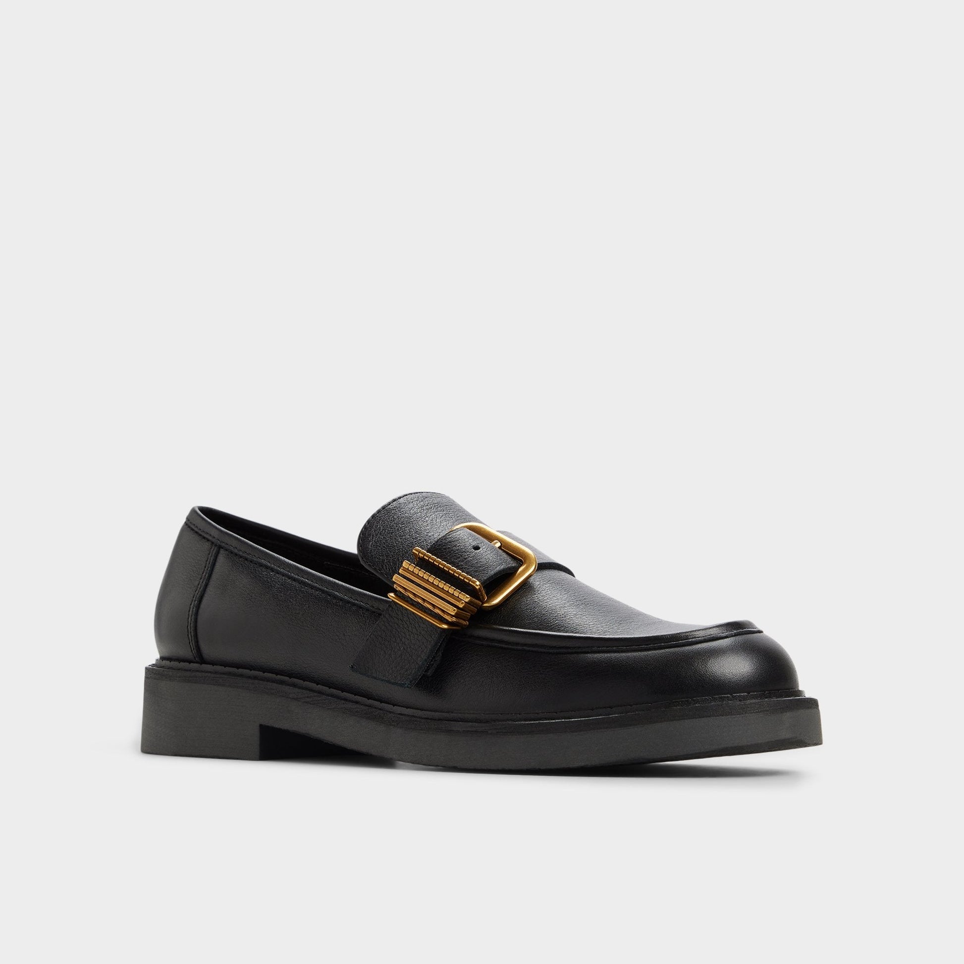 Kalya in Black - Loafer, Block heel - Black