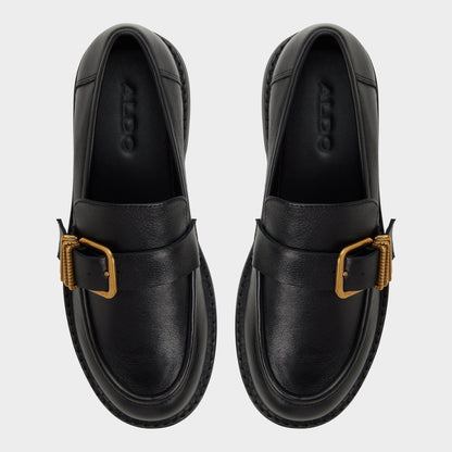 Kalya in Black - Loafer, Block heel - Black