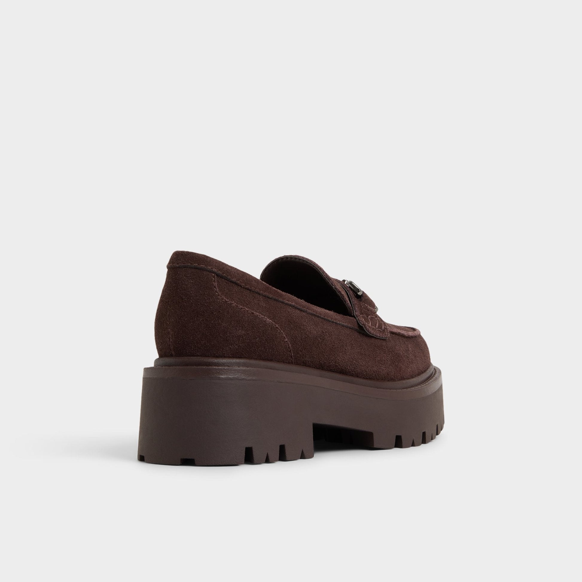 Oneameth in Dark Brown - Loafer, Lug sole - Dark brown