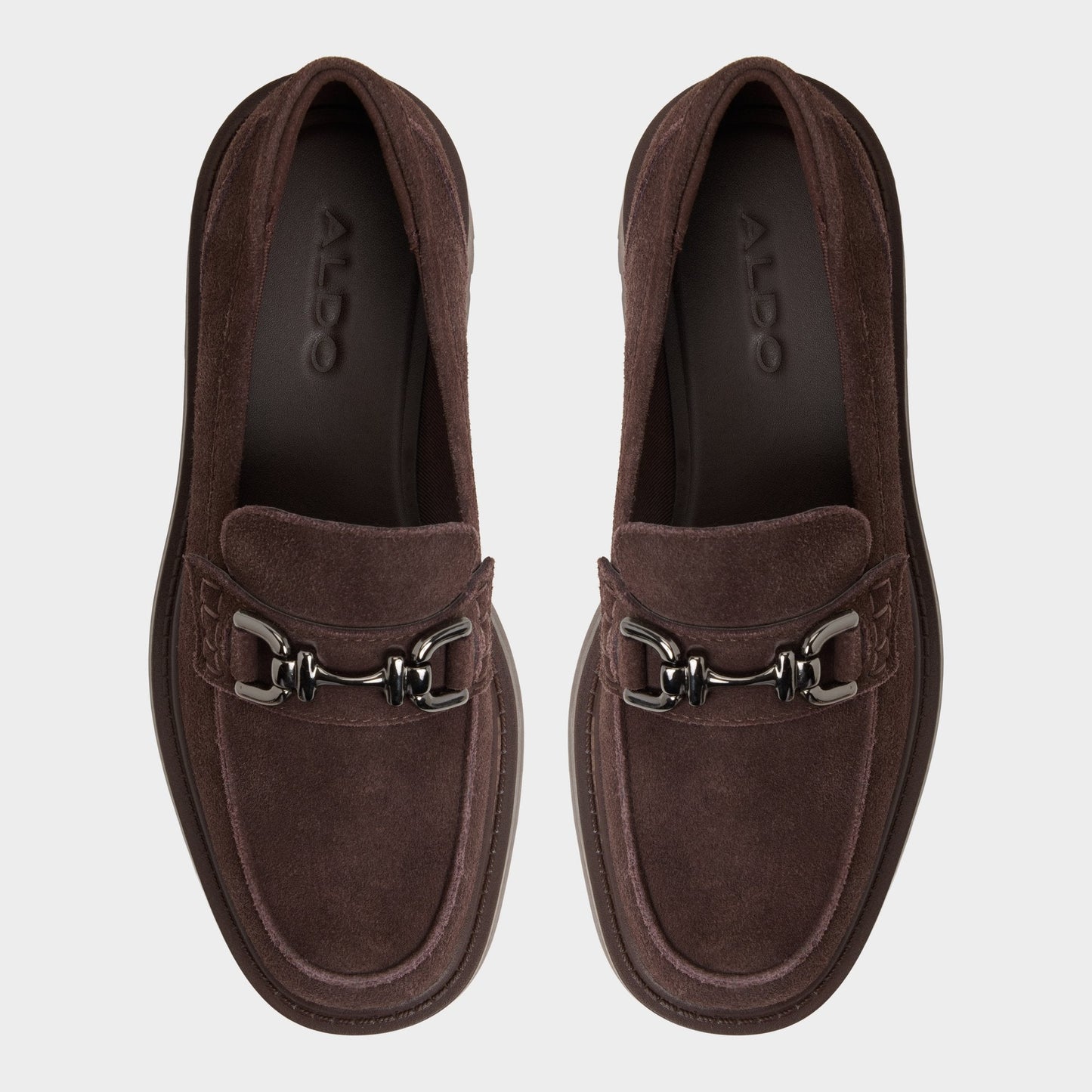 Oneameth in Dark Brown - Loafer, Lug sole - Dark brown