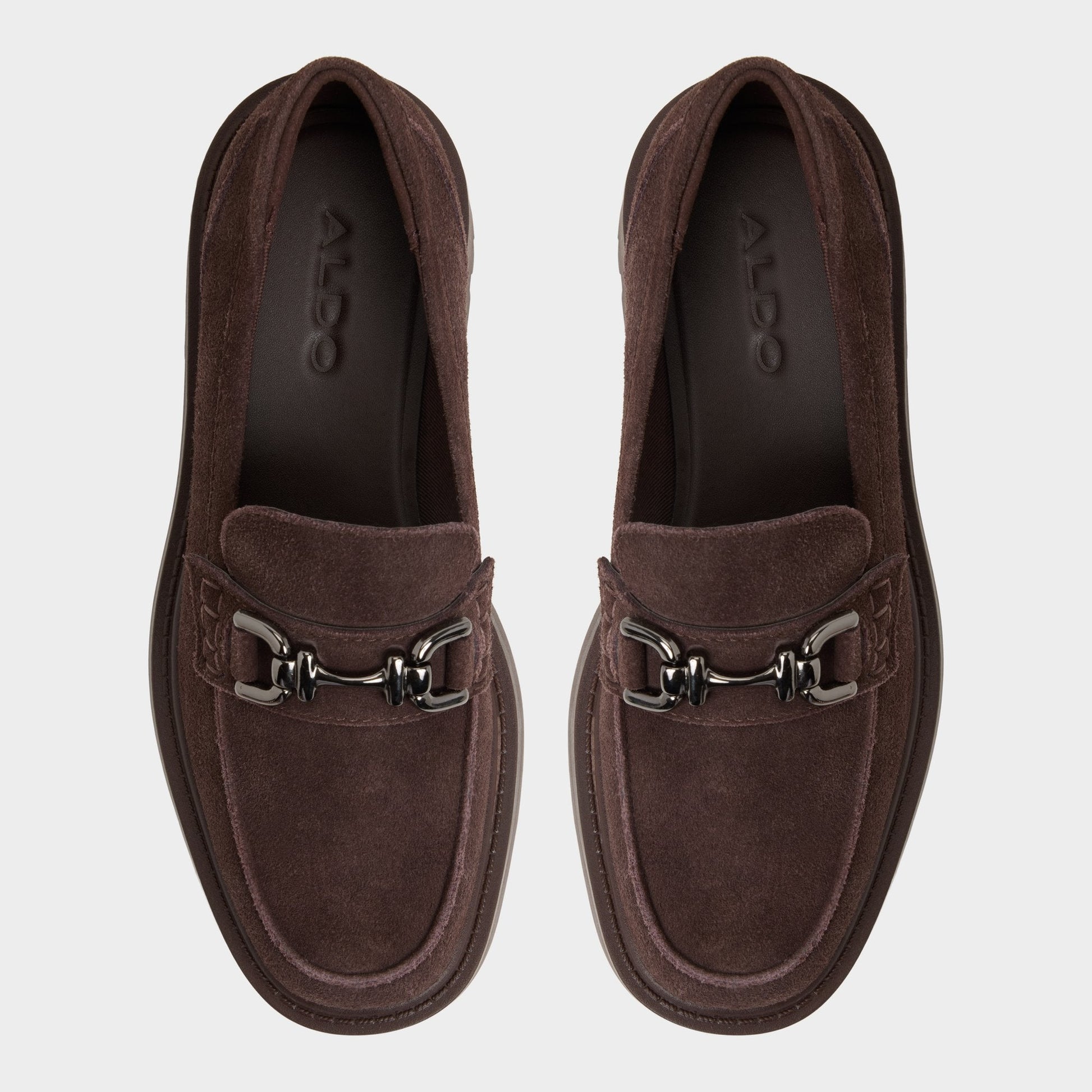 Oneameth in Dark Brown - Loafer, Lug sole - Dark brown