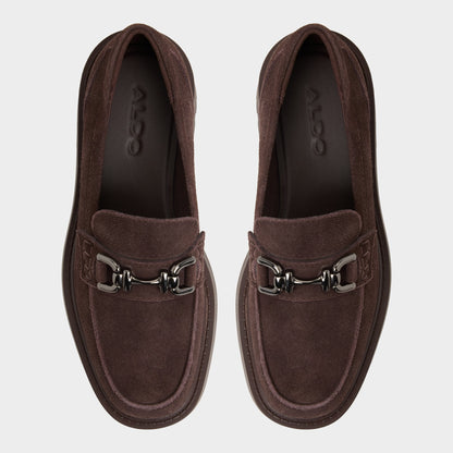 Oneameth in Dark Brown - Loafer, Lug sole - Dark brown