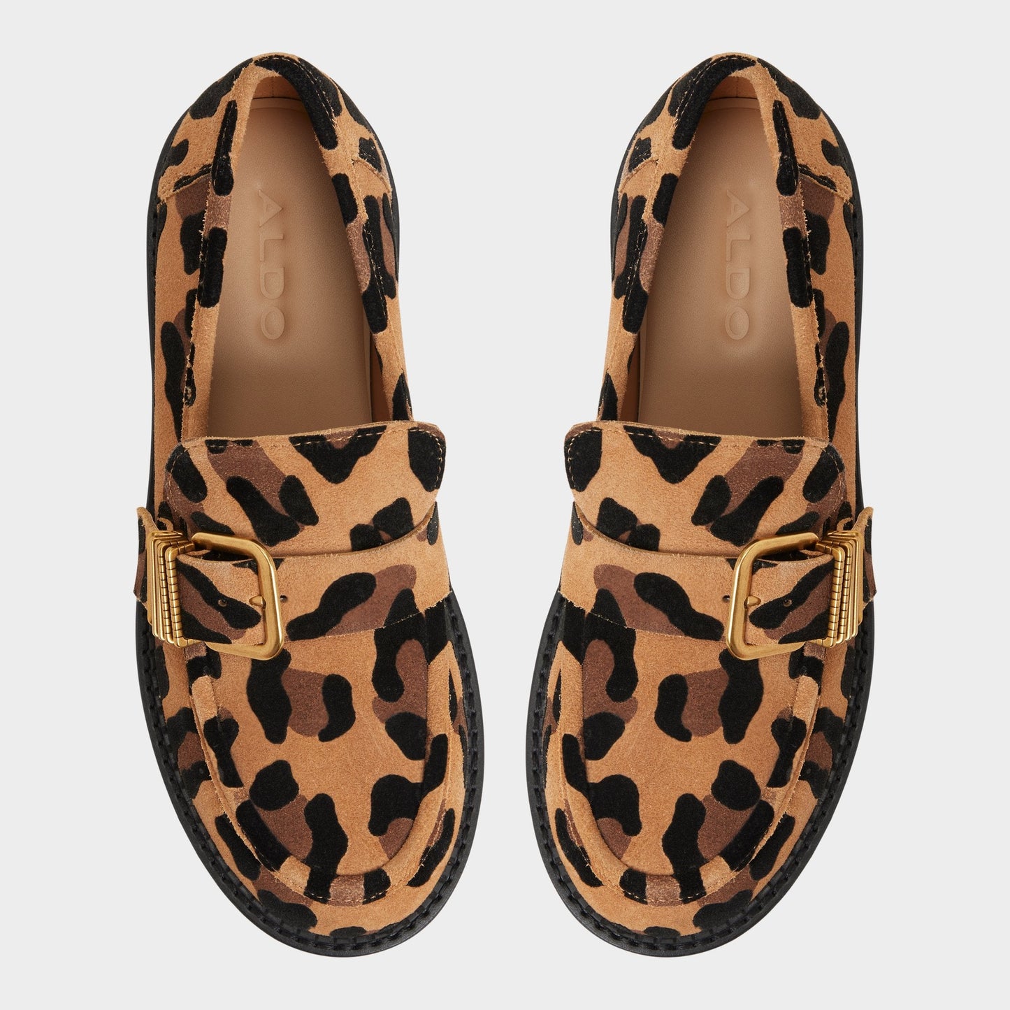 Kalya in Brown Multi - Loafer, Block heel - Brown Multi