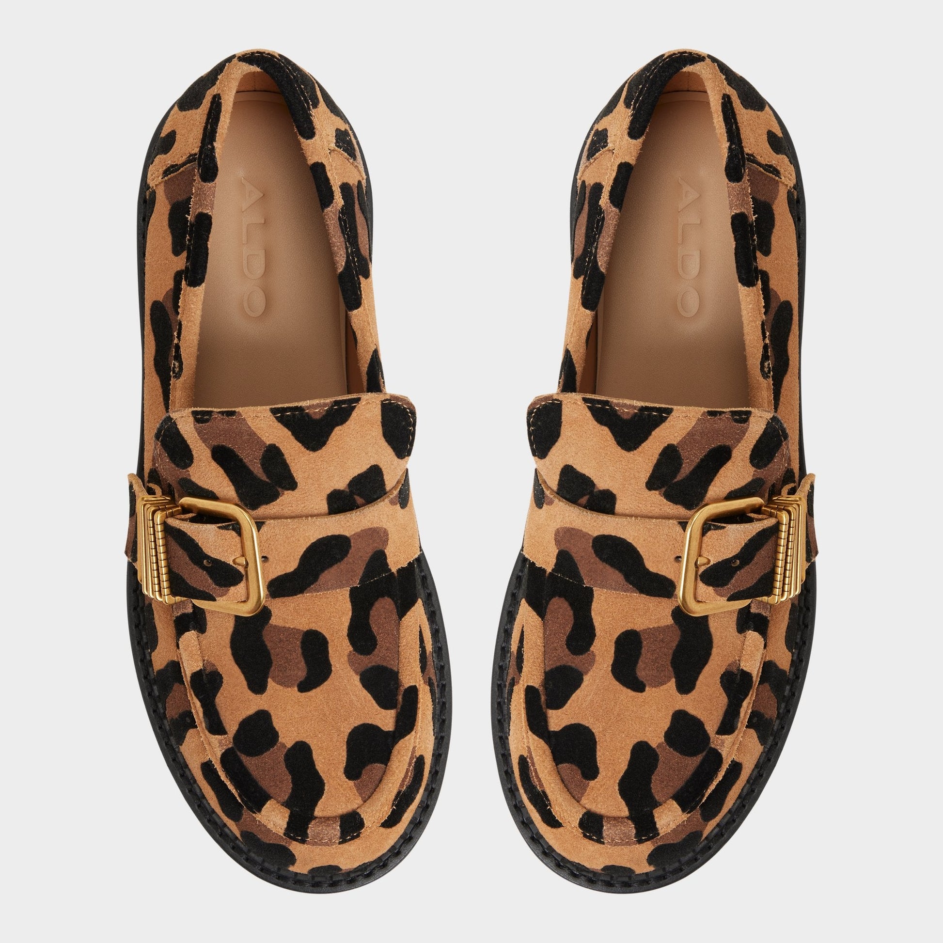 Kalya in Brown Multi - Loafer, Block heel - Brown Multi