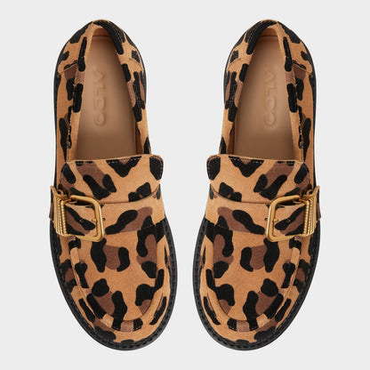 Kalya in Brown Multi - Loafer, Block heel - Brown Multi