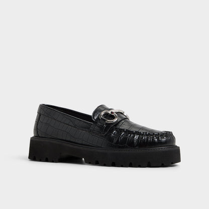 Danrose Black Women's Loafers & Oxfords - Loafer, Lug sole - Black