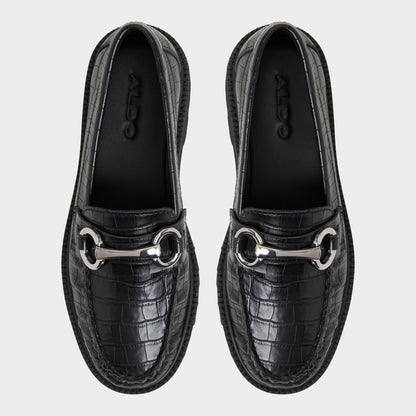 Danrose Black Women's Loafers & Oxfords - Loafer, Lug sole - Black