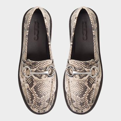 Danrose in Open Brown - Loafer, Lug sole - Open Brown