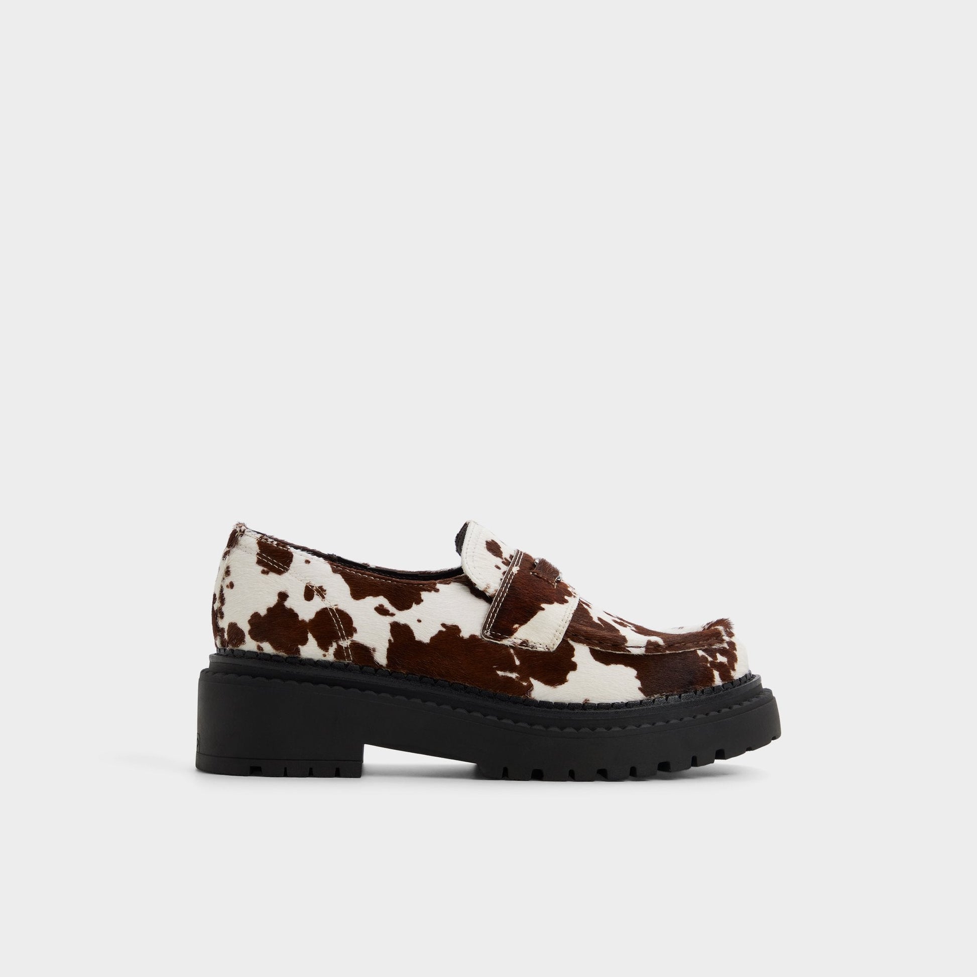 Miravelle in Open Brown - Loafer, Lug sole - Open brown
