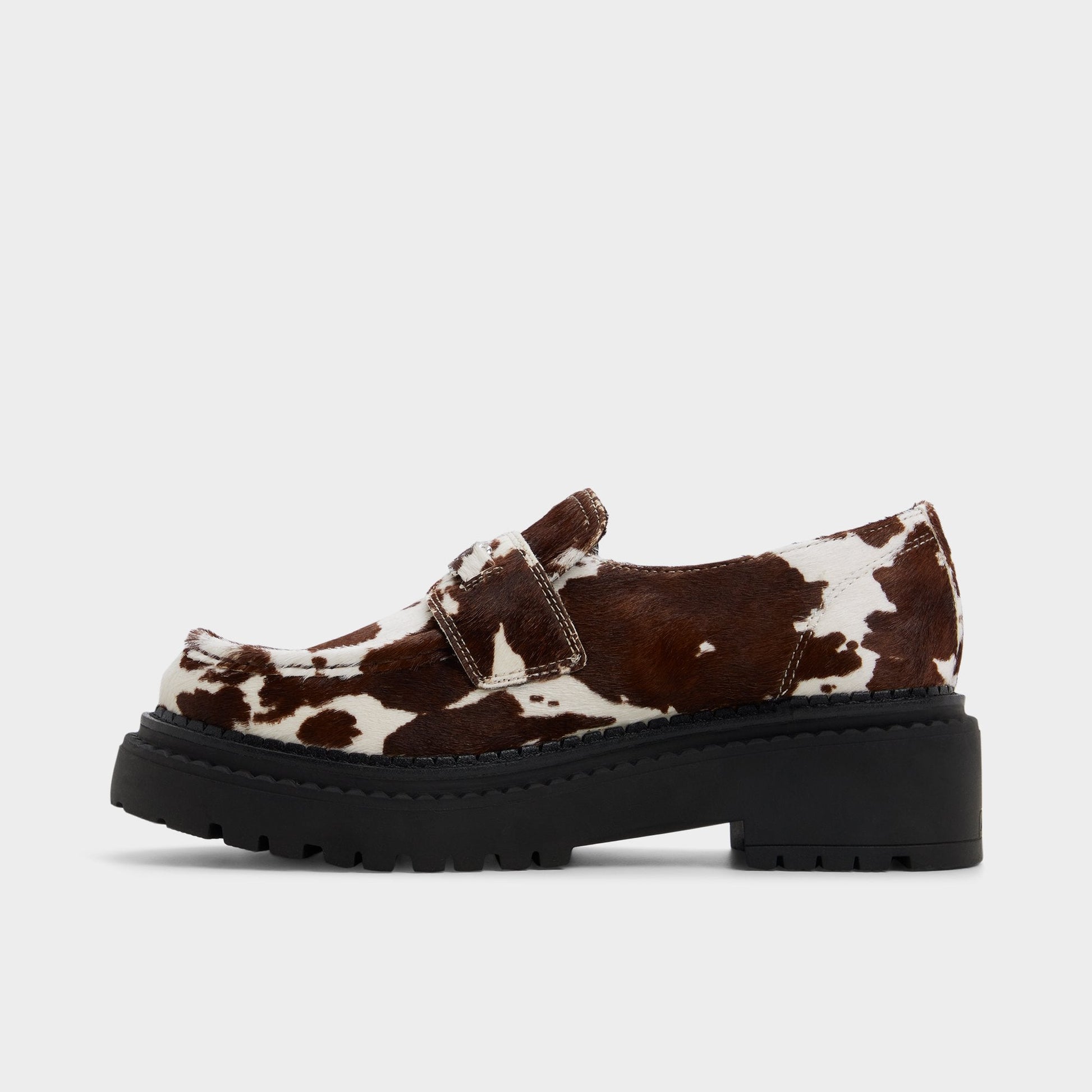 Miravelle in Open Brown - Loafer, Lug sole - Open brown