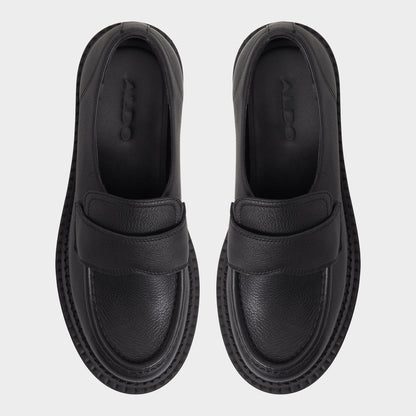 Miravella in Black - Loafer, Lug sole - Black