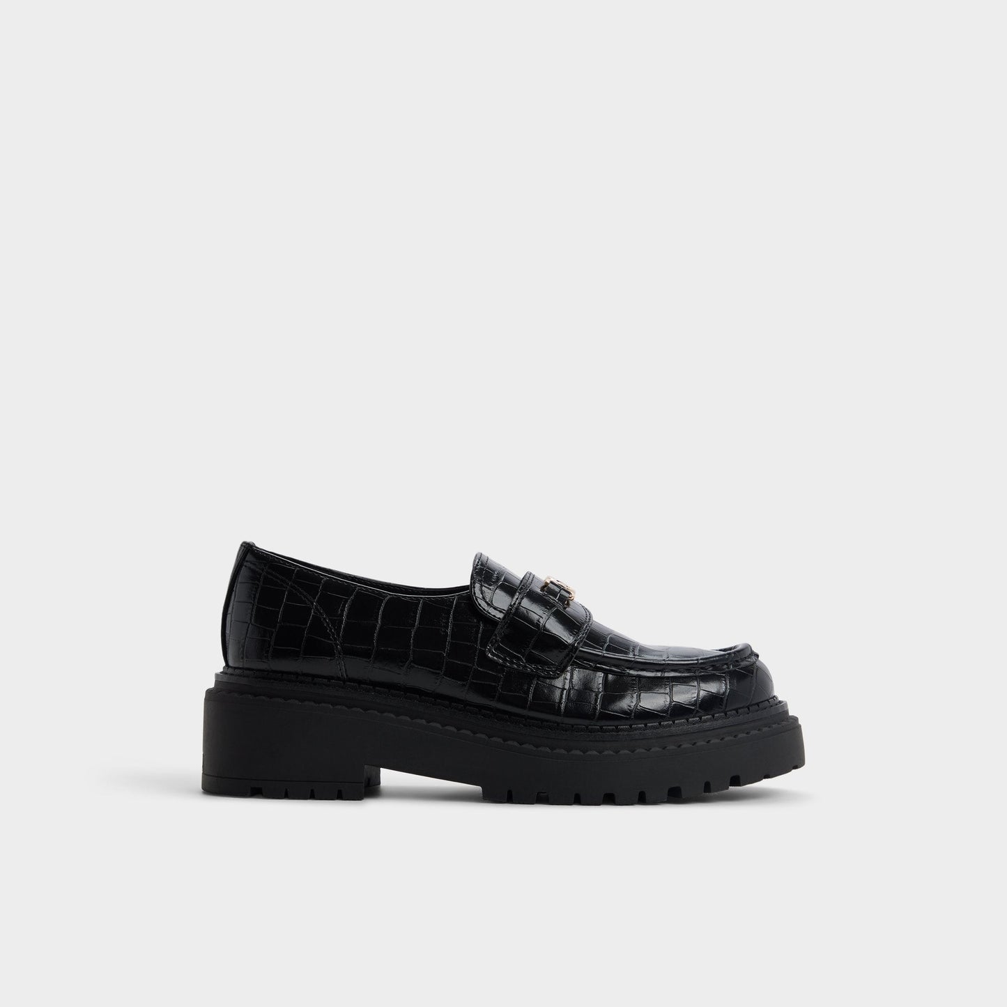 Miravelle in Black - Loafer, Lug sole - Black