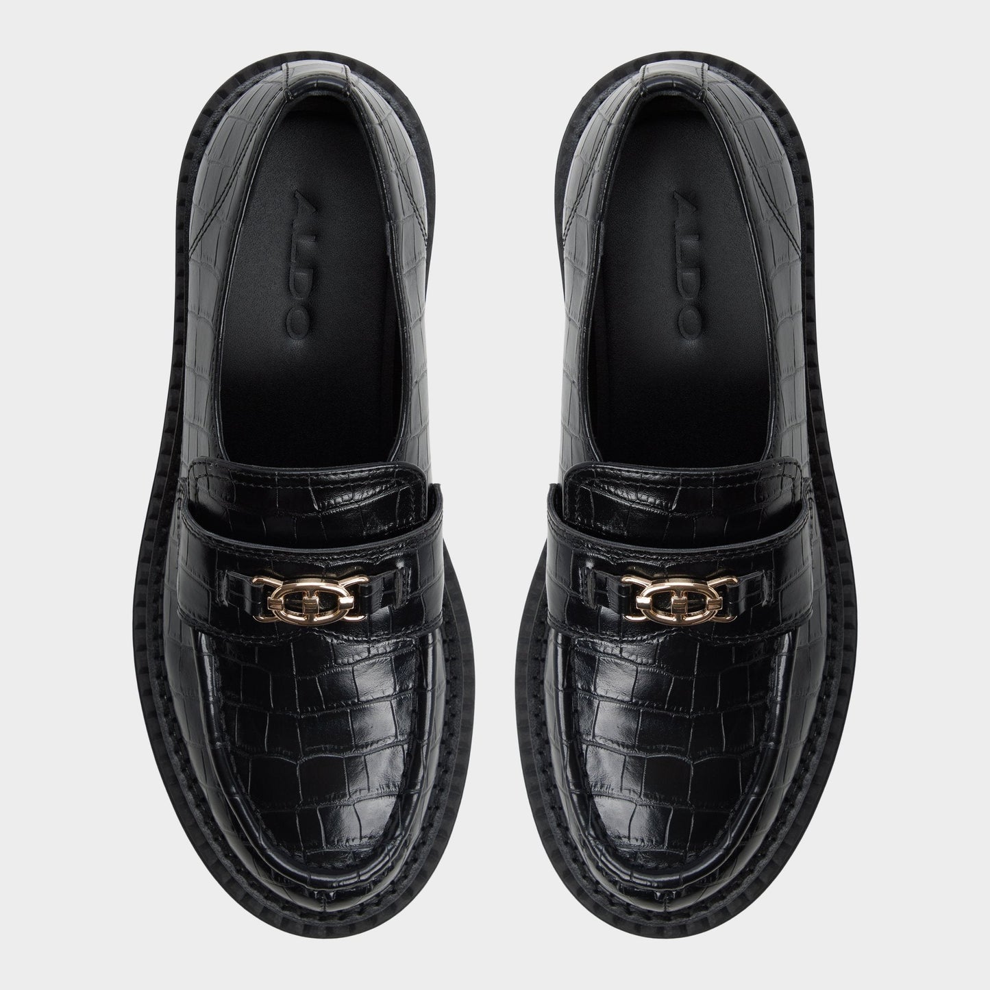 Miravelle in Black - Loafer, Lug sole - Black