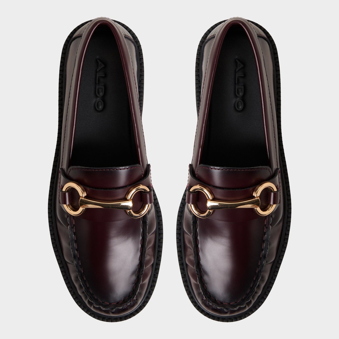 Danrose in Bordo - Loafer, Lug sole - Bordo