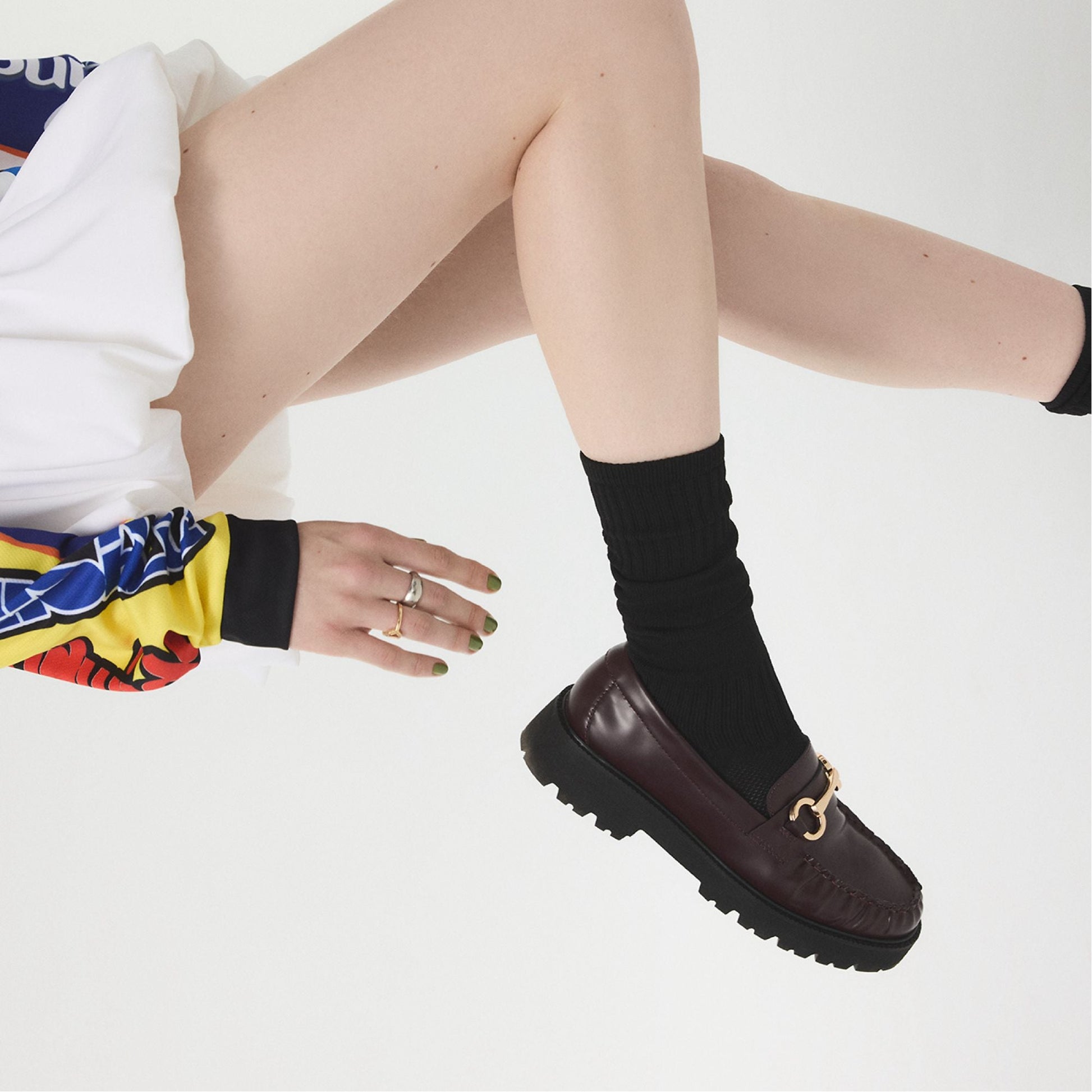 Danrose in Bordo - Loafer, Lug sole - Bordo