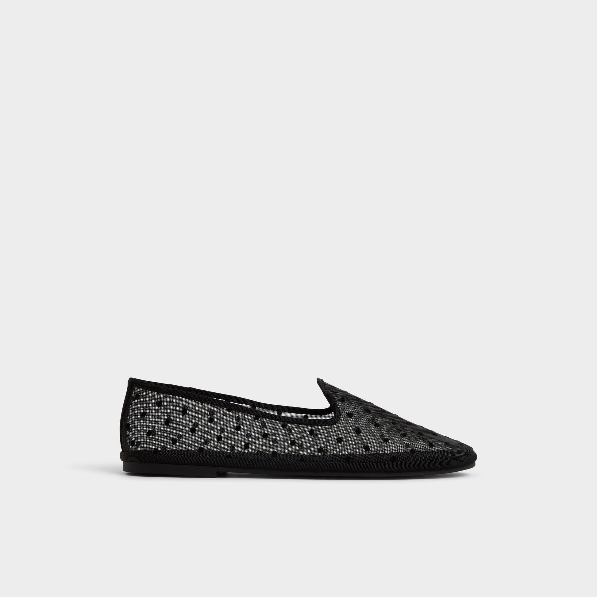 Aurabelle Black Textile Mesh Women's Loafers & Oxfords - Loafer - Black