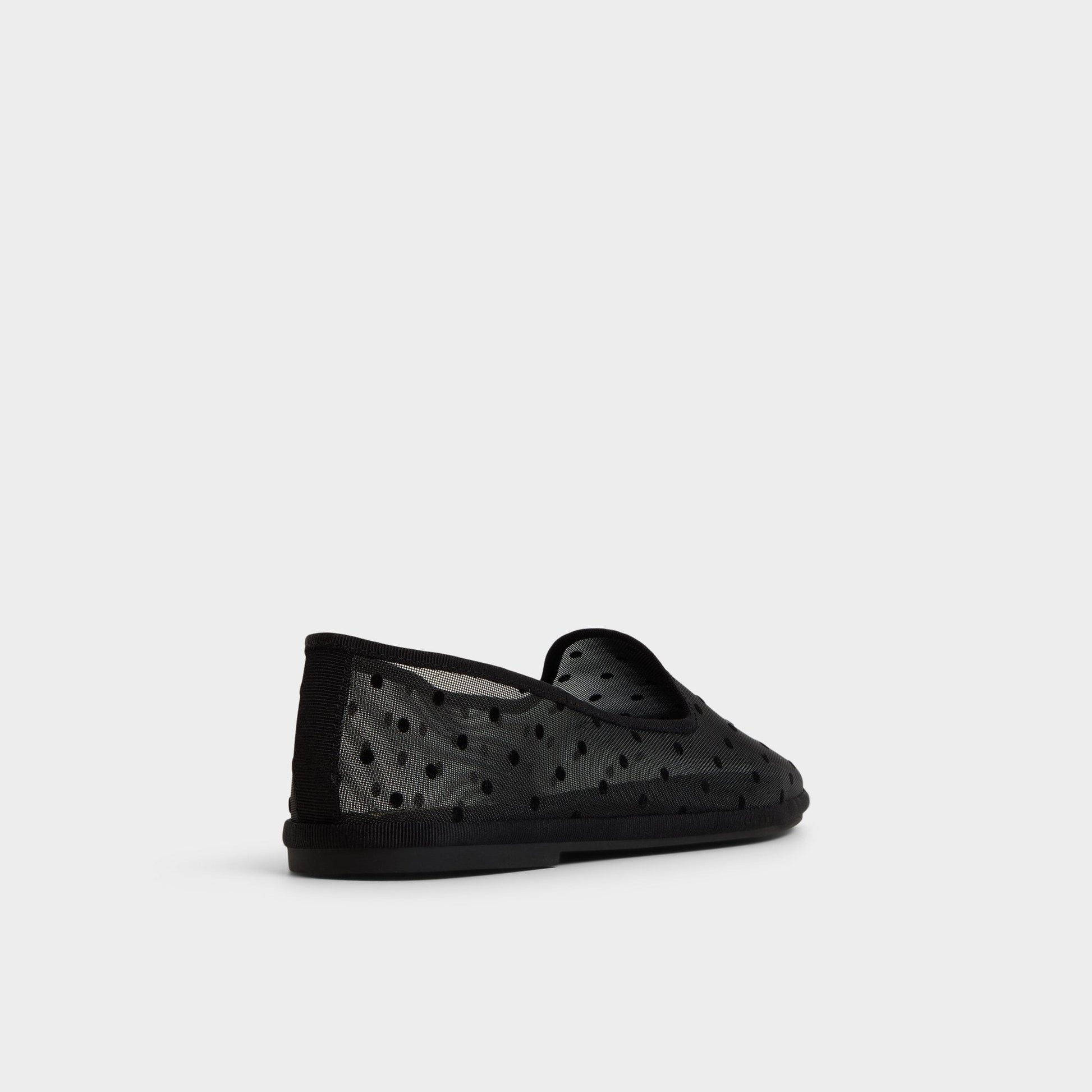 Aurabelle Black Textile Mesh Women's Loafers & Oxfords - Loafer - Black