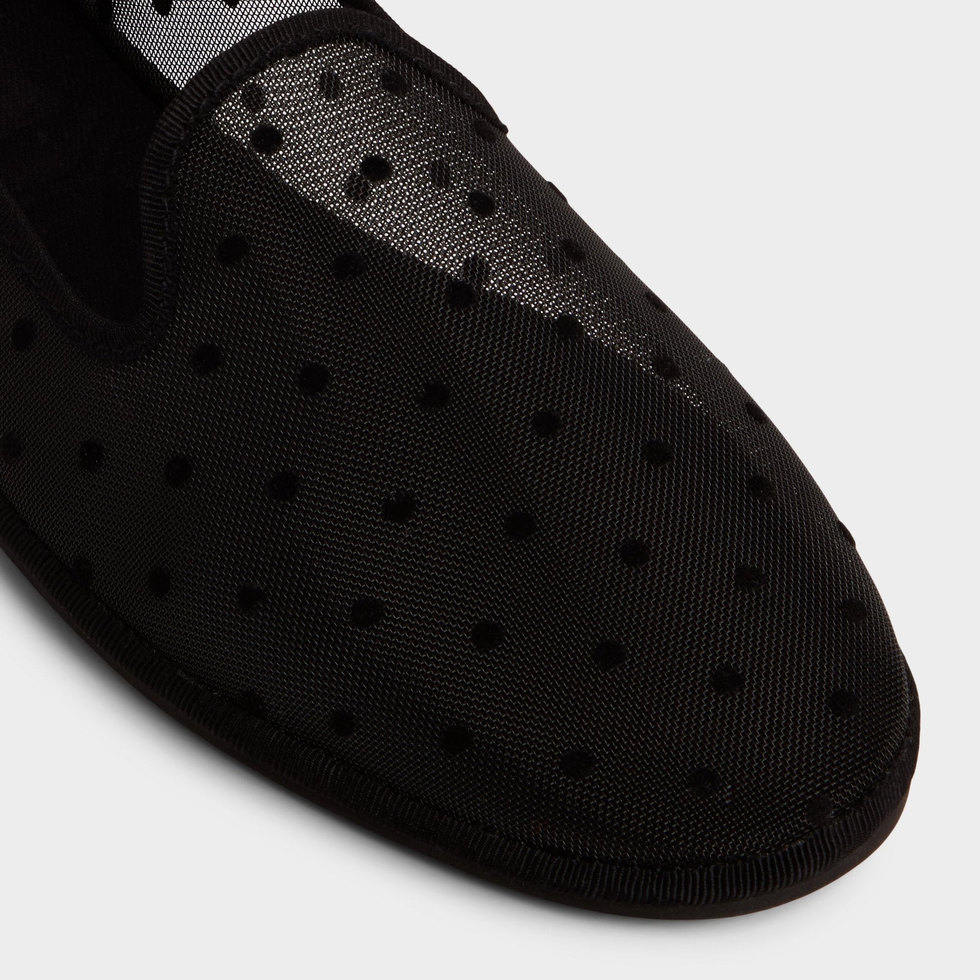Aurabelle Black Textile Mesh Women's Loafers & Oxfords - Loafer - Black
