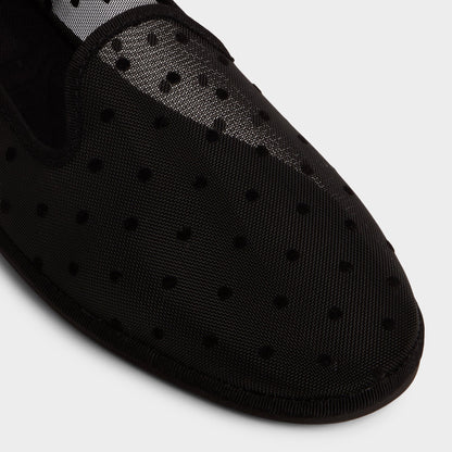 Aurabelle Black Textile Mesh Women's Loafers & Oxfords - Loafer - Black