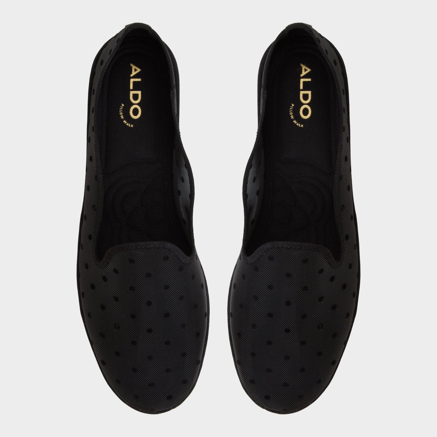 Aurabelle Black Textile Mesh Women's Loafers & Oxfords - Loafer - Black