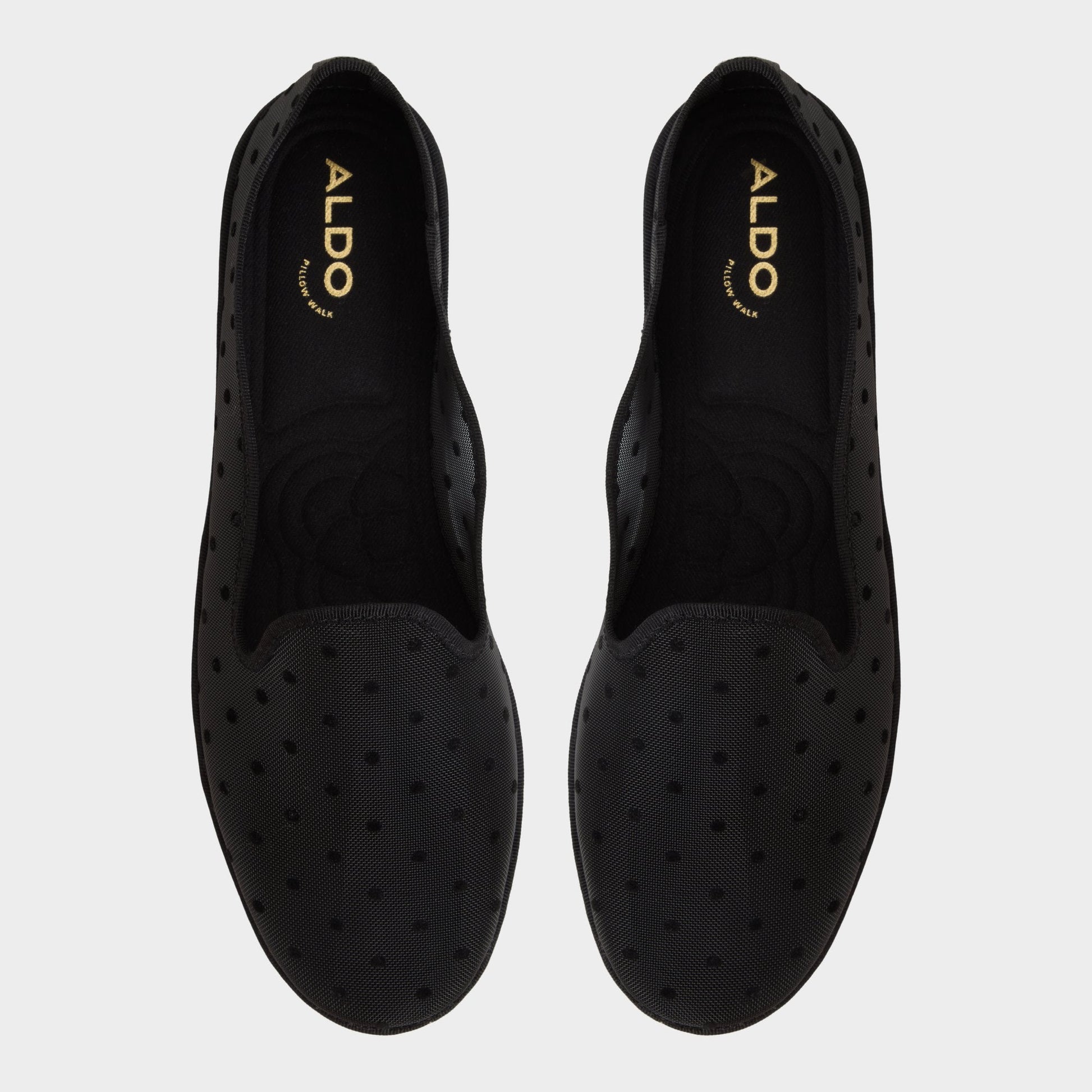 Aurabelle Black Textile Mesh Women's Loafers & Oxfords - Loafer - Black