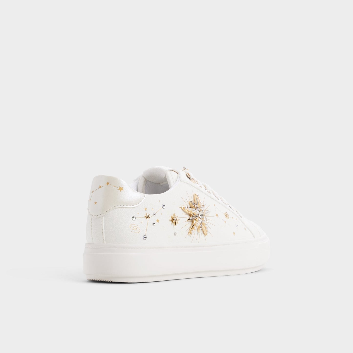Starbright in White - Sneaker, Cup sole - White