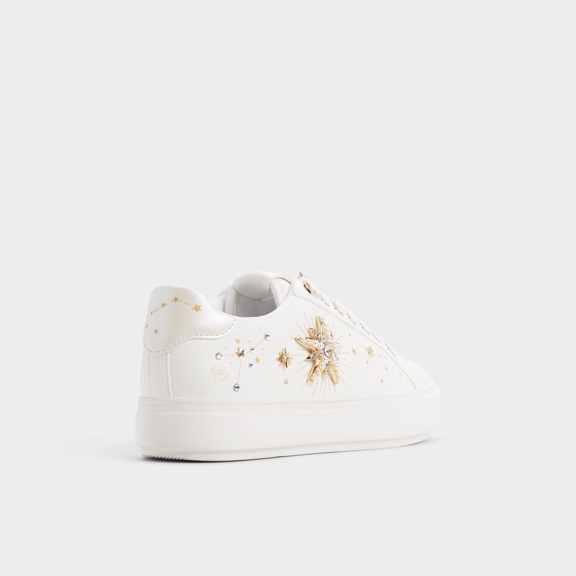 Starbright in White - Sneaker, Cup sole - White