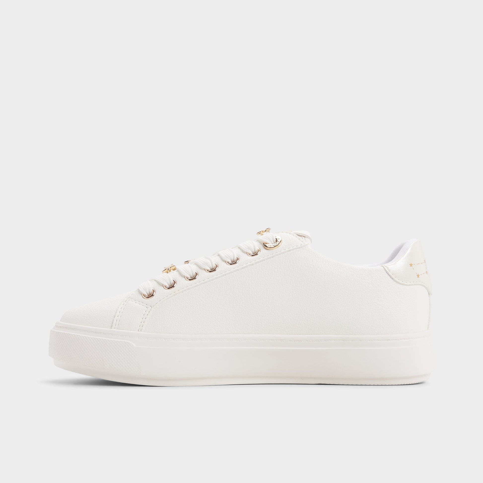 Starbright in White - Sneaker, Cup sole - White
