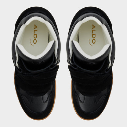 Bellissamo in Black - Wedge sneaker, Wedge heel - Black