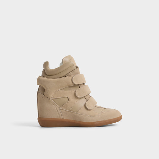 Bellissamo in Sand - Wedge sneaker, Wedge heel - Sand