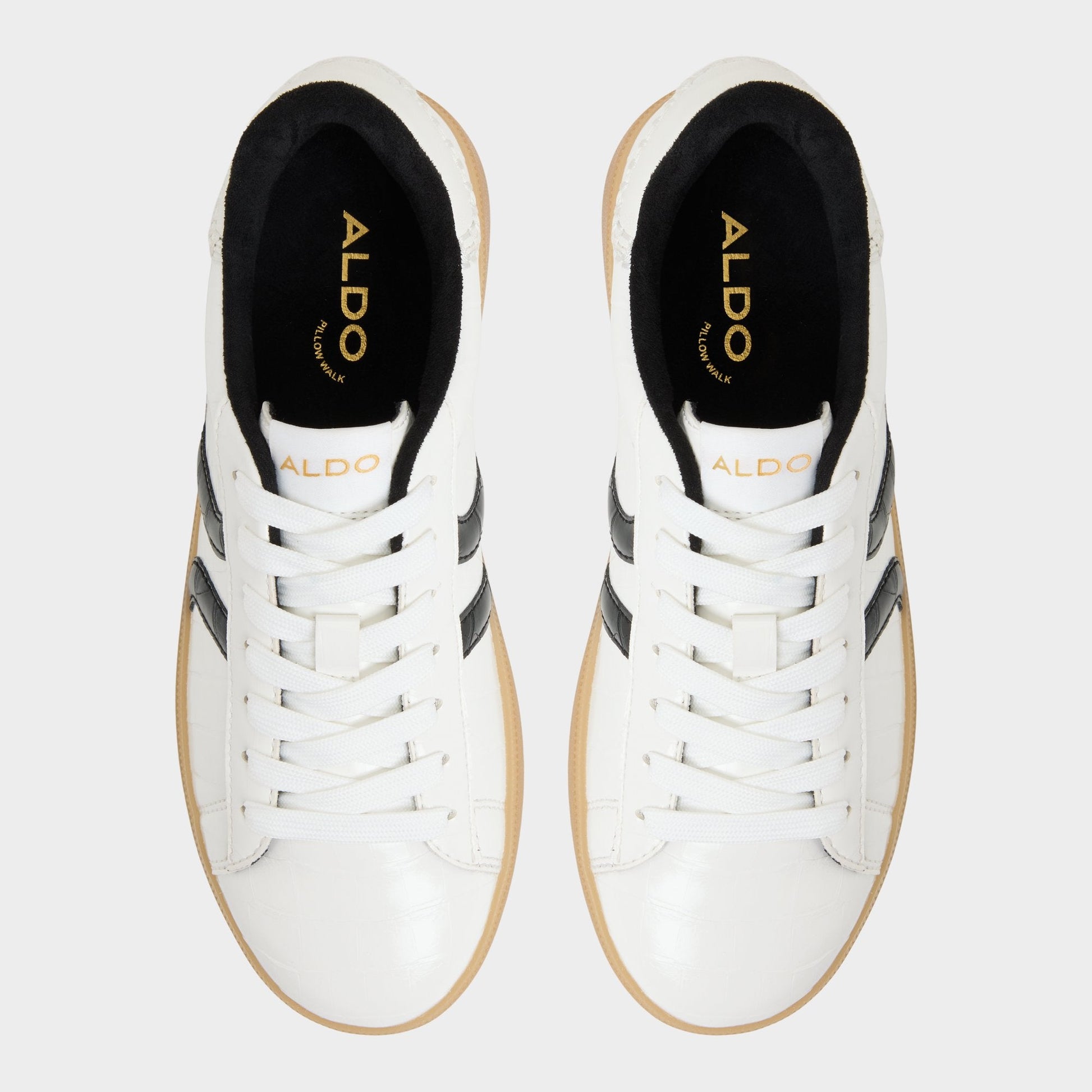 Chicsneaker2 White/Black Women's Low top sneakers - Sneaker, Cup sole - White/black