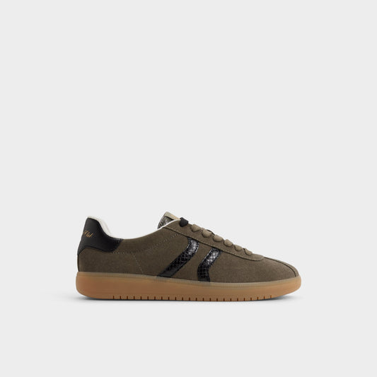 Chicsneaker in Olive - Low top sneaker, Cup sole - Olive