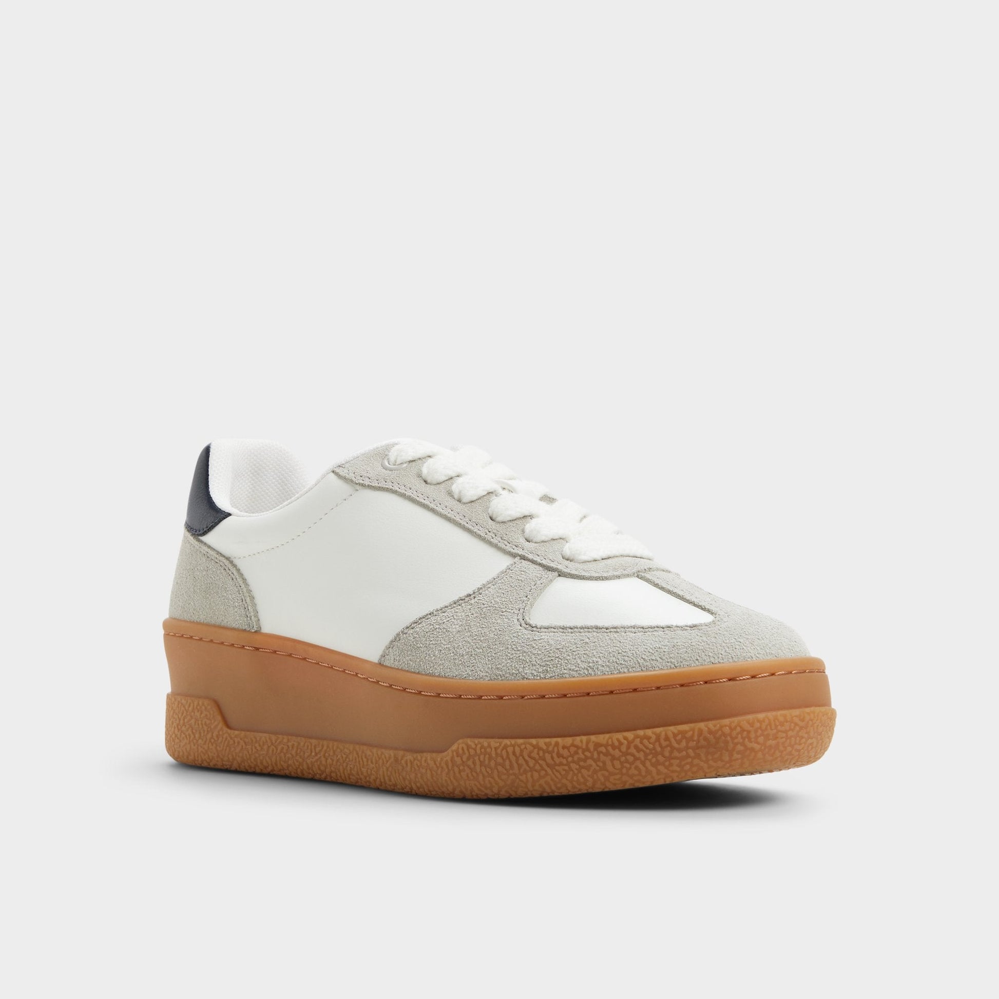 Deevale White/Grey Women's Low top sneakers - Sneaker, Platform - White/grey