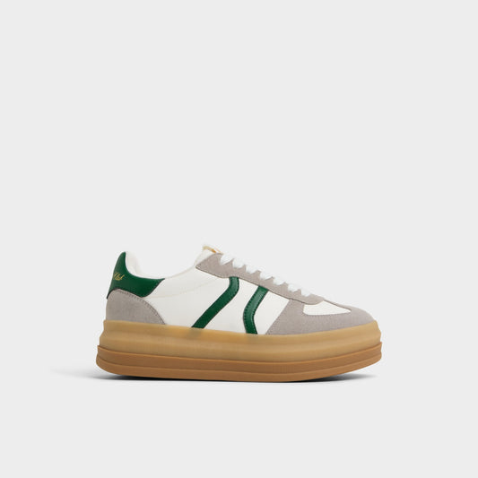 Elabrintar White Combo Women's Low top sneakers - Low top sneaker, Platform - White combo