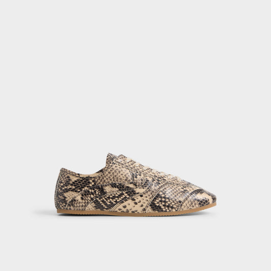 Adrelya in Tan Multi - Jogger sneaker, Jogger sole - Tan Multi