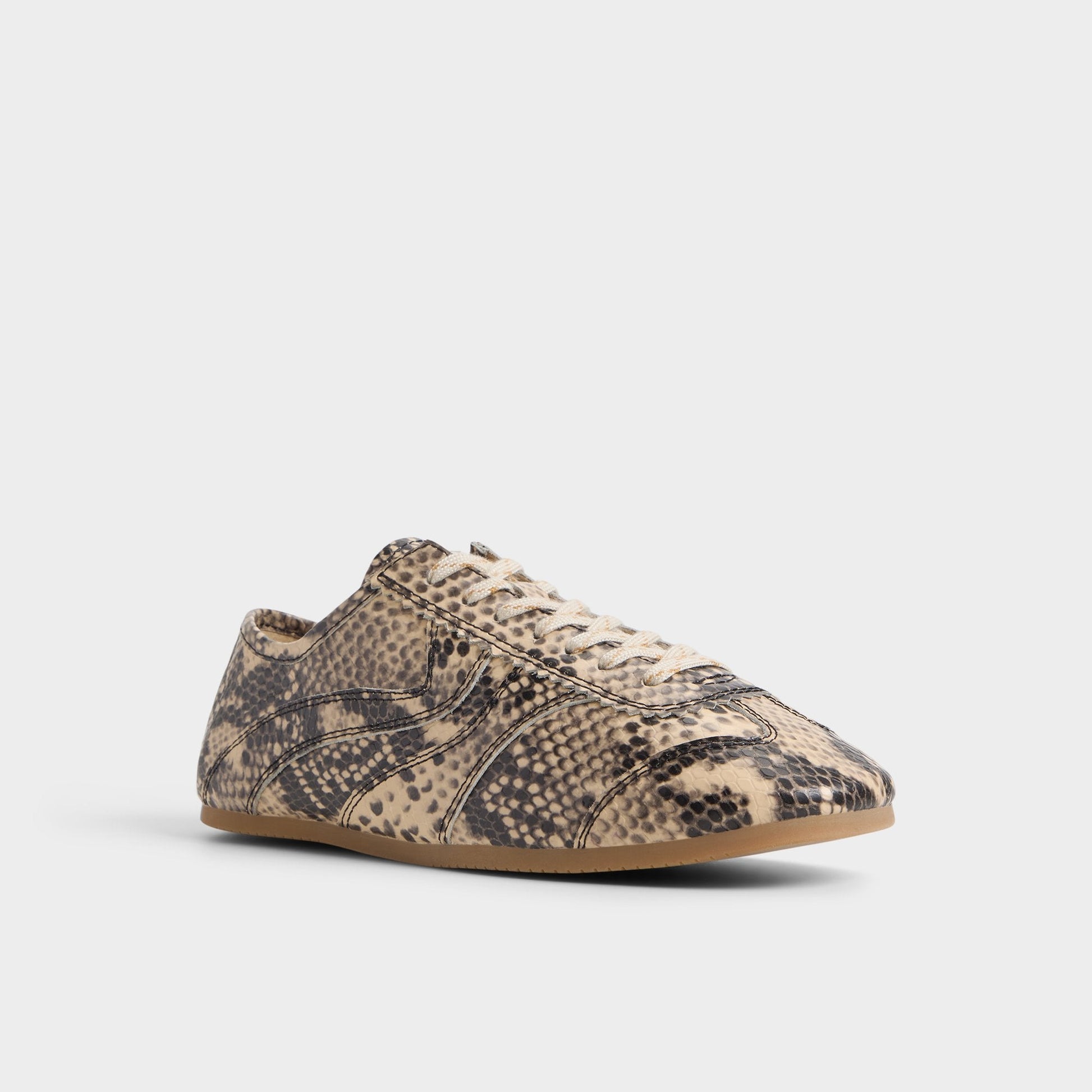 Adrelya in Tan Multi - Jogger sneaker, Jogger sole - Tan Multi
