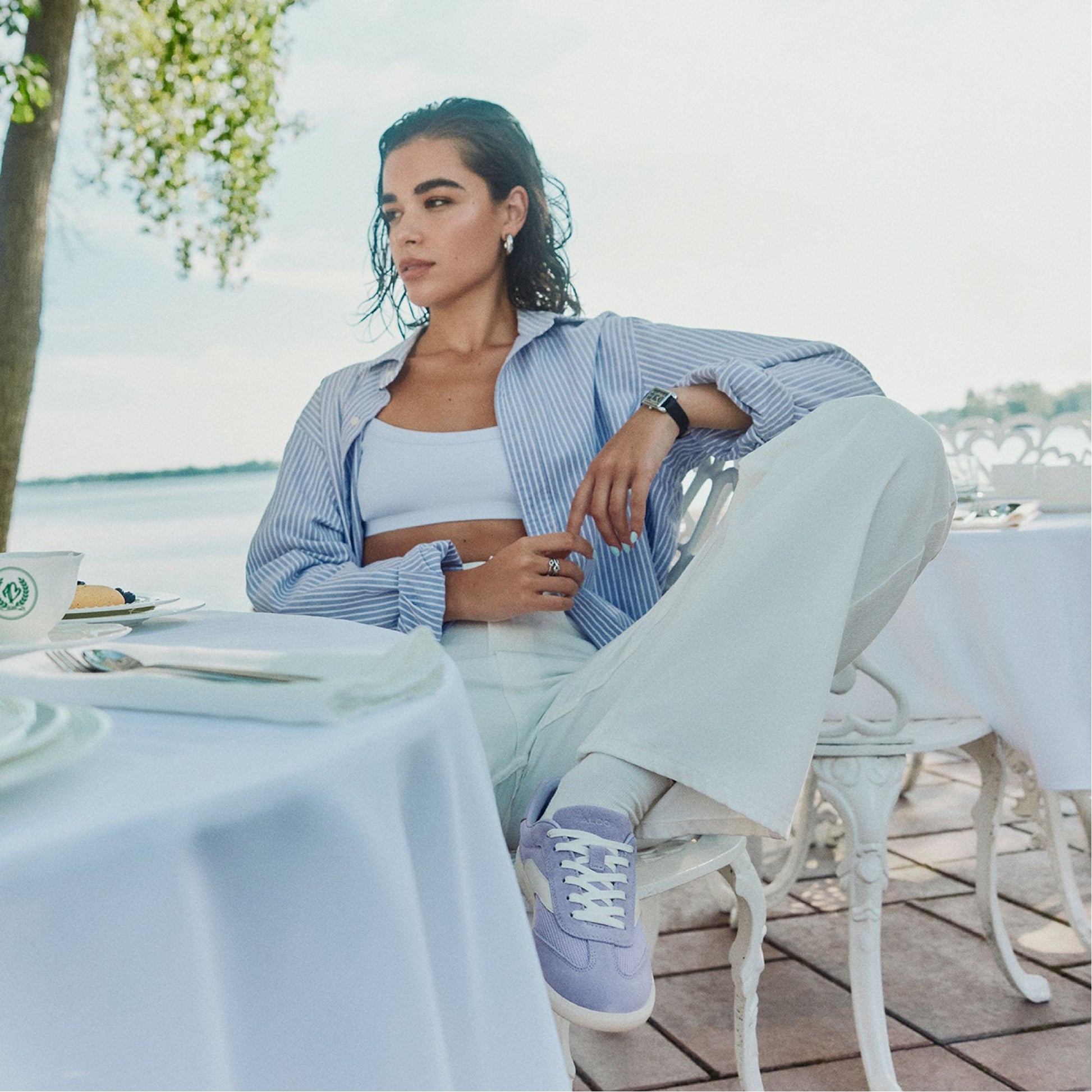 Clubstyle Light Purple Women's Low top sneakers - Jogger sneaker, Jogger sole - Light Purple