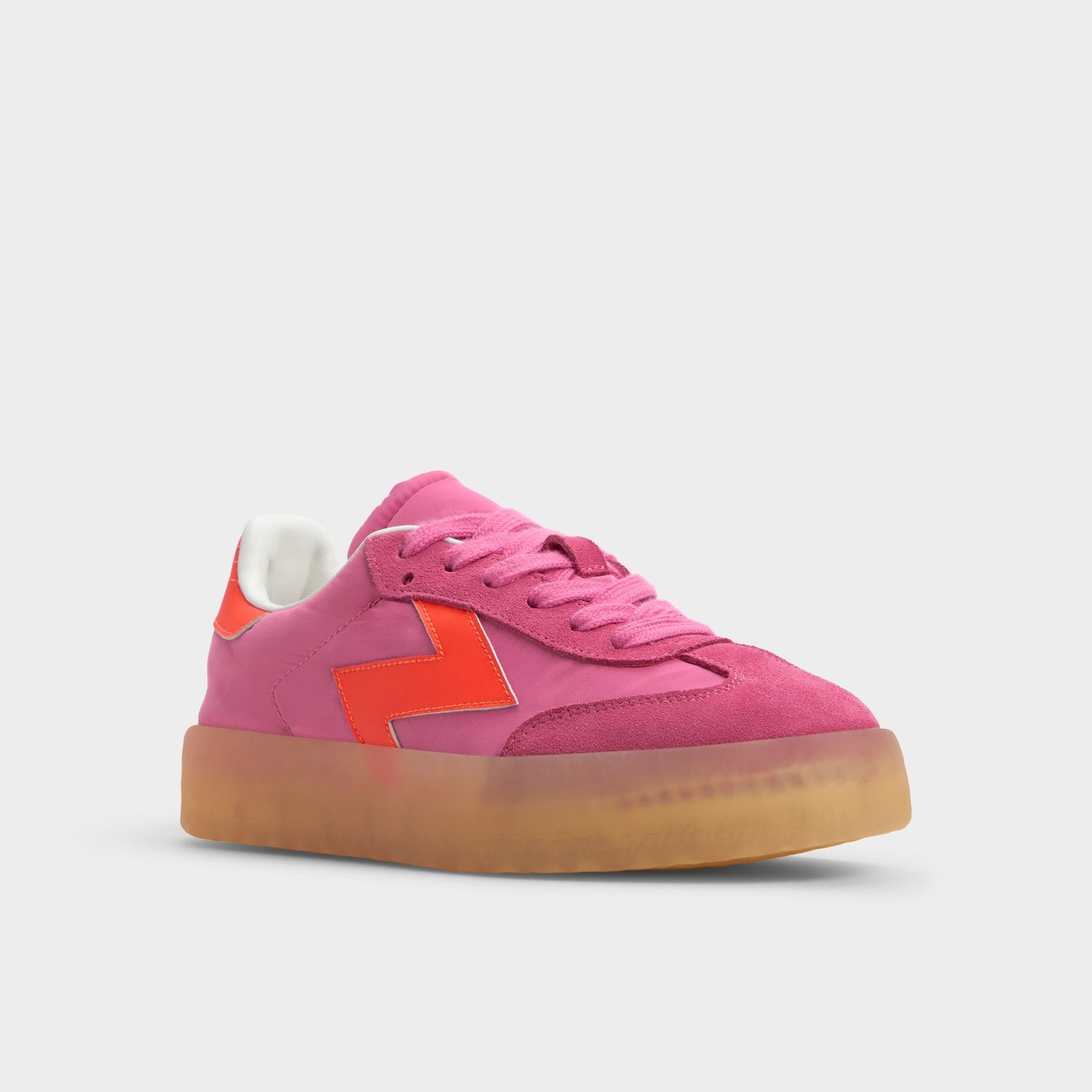 Retrostep Bright Pink Women's Low top sneakers - Low top sneaker, Jogger sole - Bright Pink