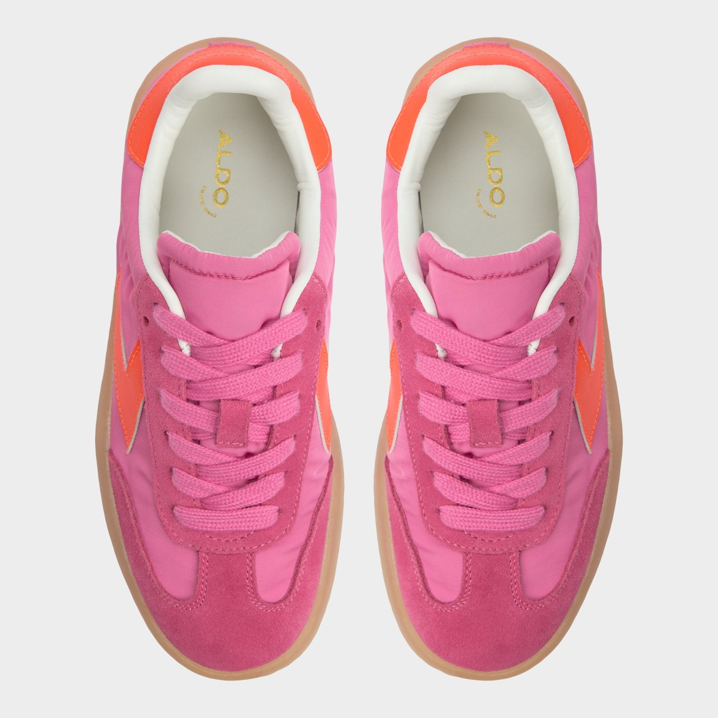 Retrostep Bright Pink Women's Low top sneakers - Low top sneaker, Jogger sole - Bright Pink