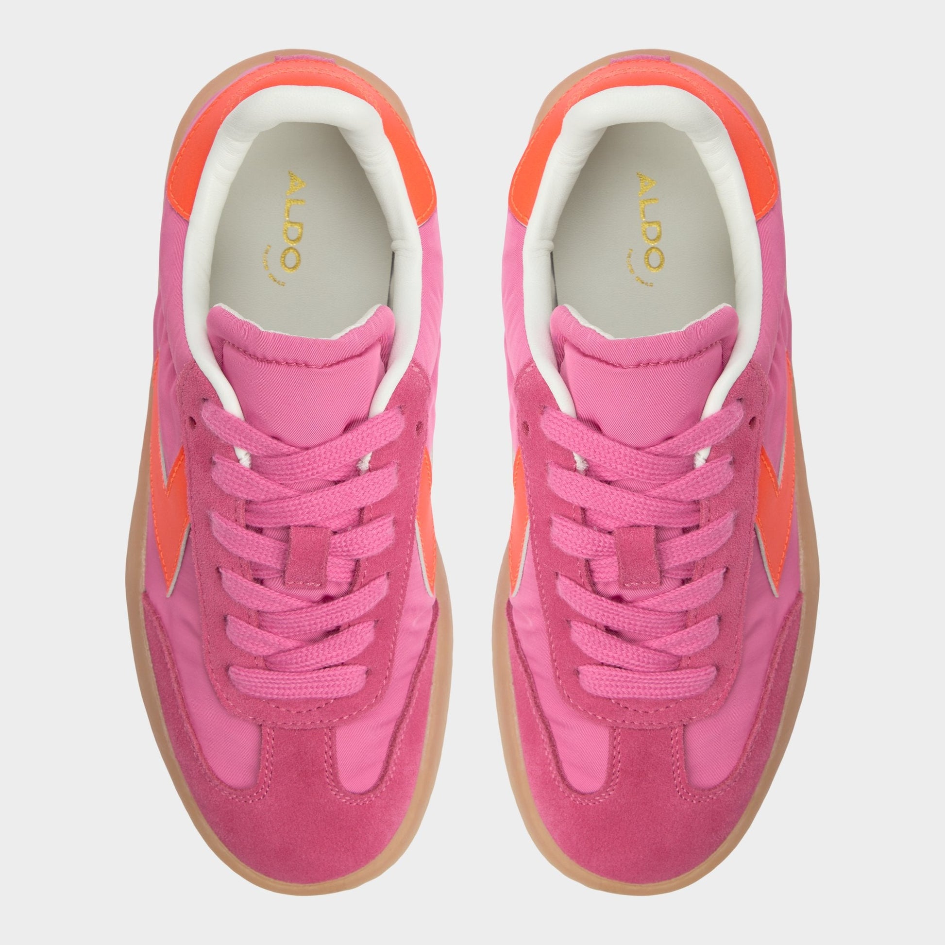Retrostep Bright Pink Women's Low top sneakers - Low top sneaker, Jogger sole - Bright Pink