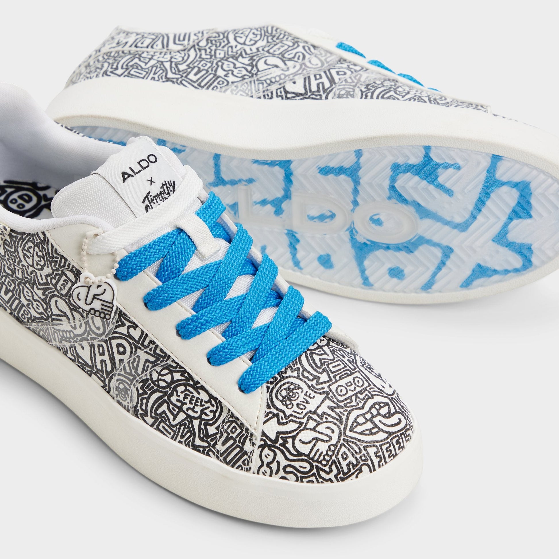 Timothy in Goodman White Black - Women's low top sneaker, Cup sole - White/black