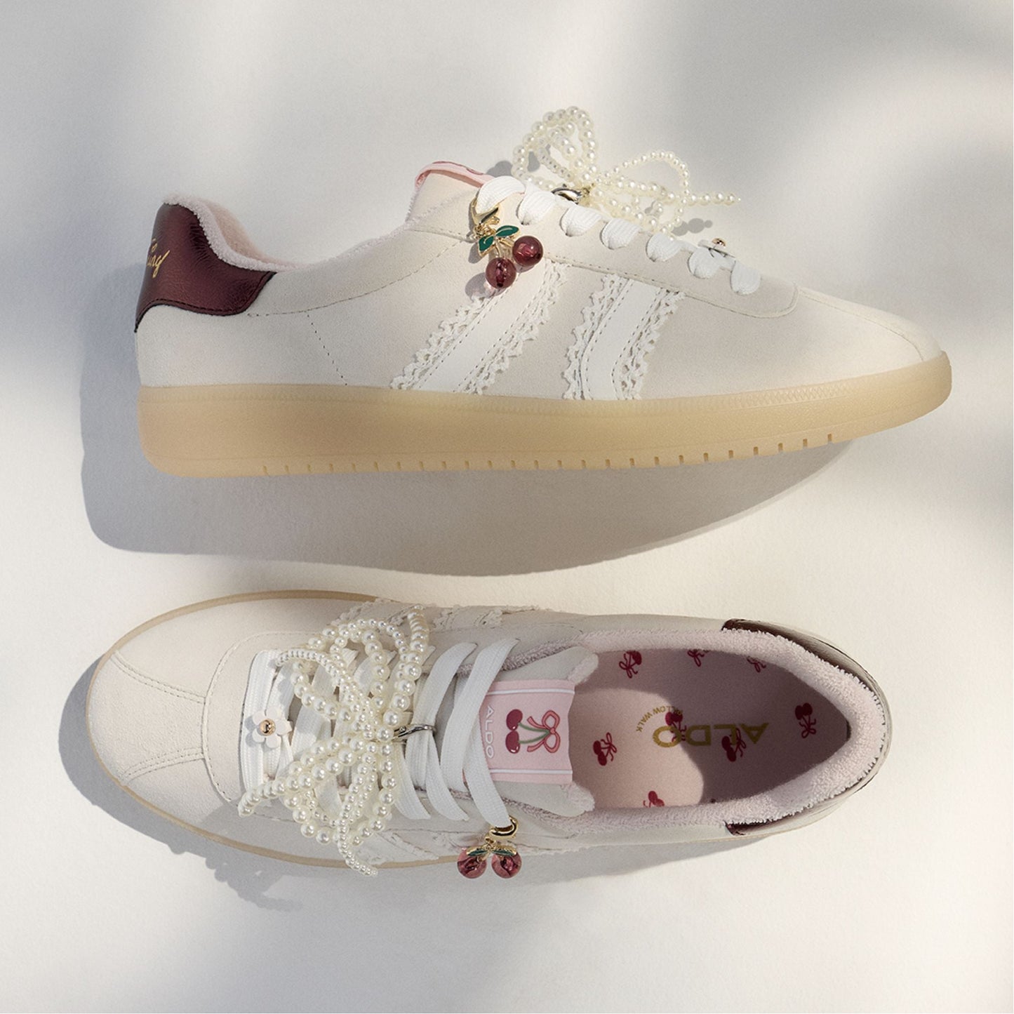 Sweetthing White/Bone Women's Low top sneakers - Low top sneaker, Cup sole - White/Bone