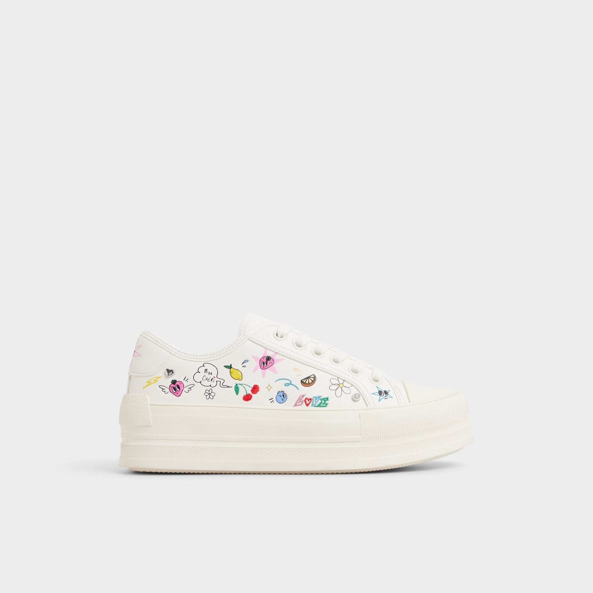 Rayes White/Multi Women's Low top sneakers - Sneaker, Platform - White/Multi