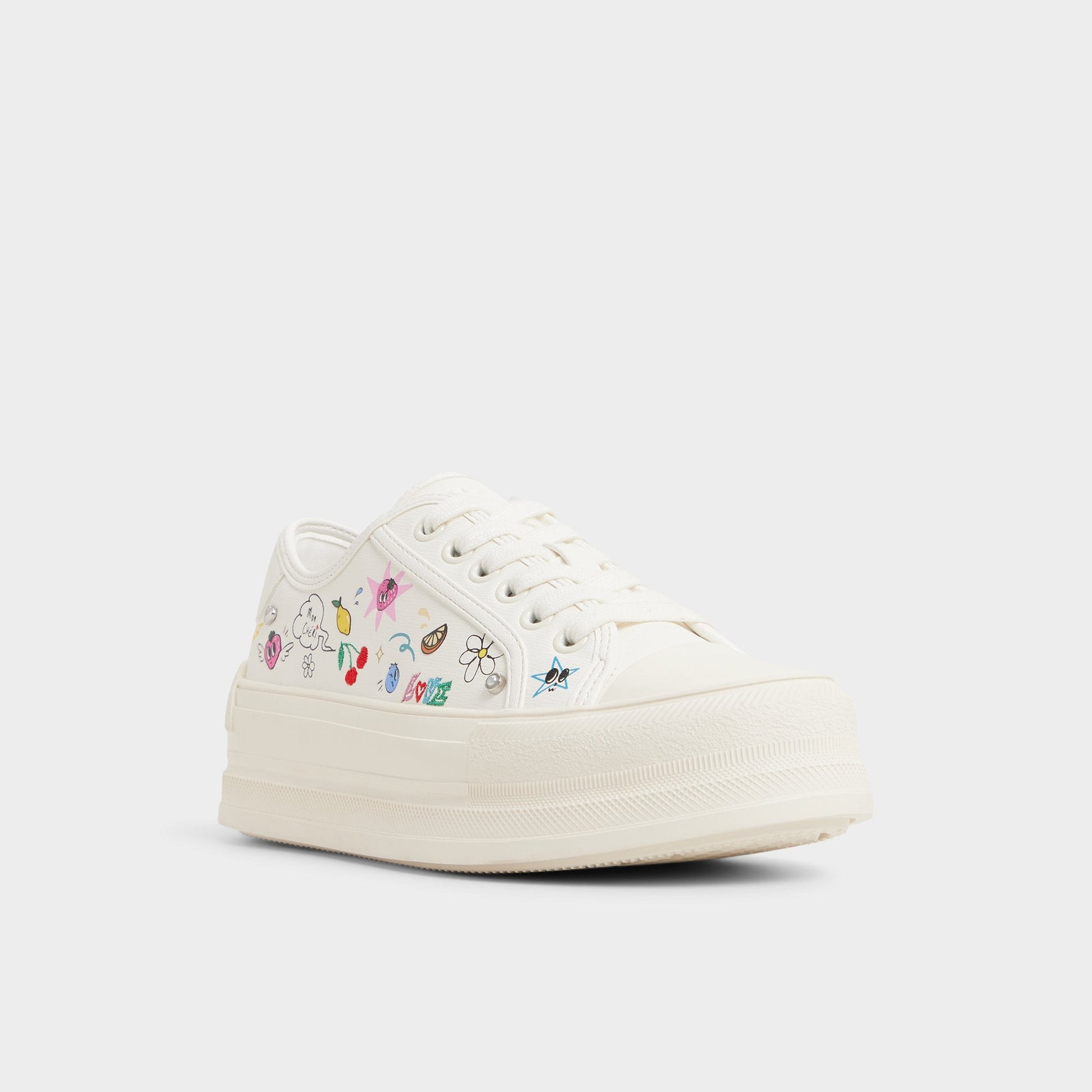 Rayes White/Multi Women's Low top sneakers - Sneaker, Platform - White/Multi
