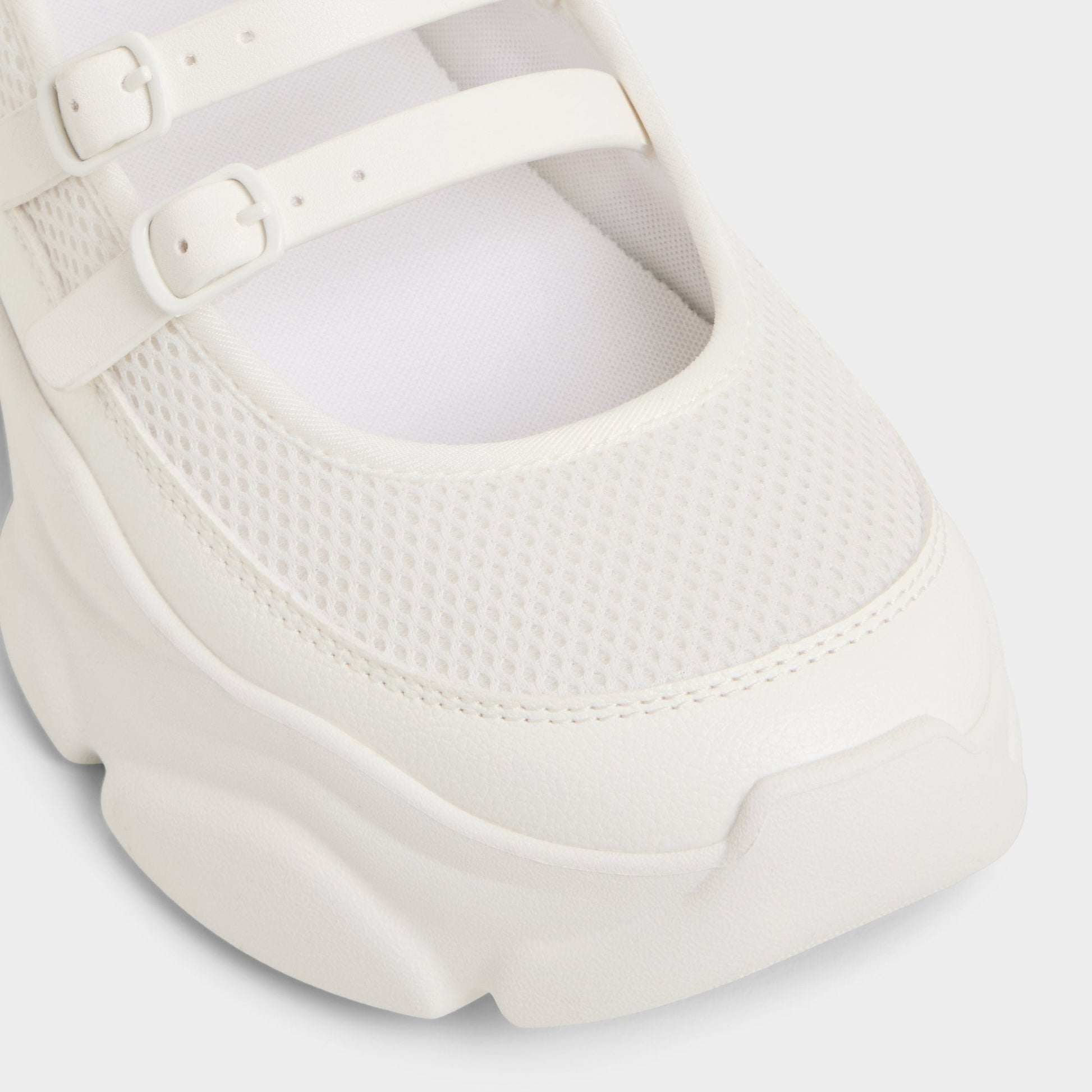 Aethera White Women's Platform and wedge sneakers - Mary Jane Sneakers, Jogger sole - White