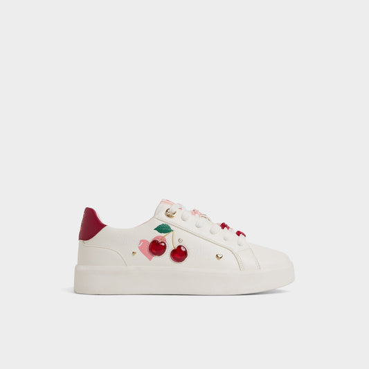 Cherrylove White Women's Low top sneakers - Low top sneaker, Platform - White