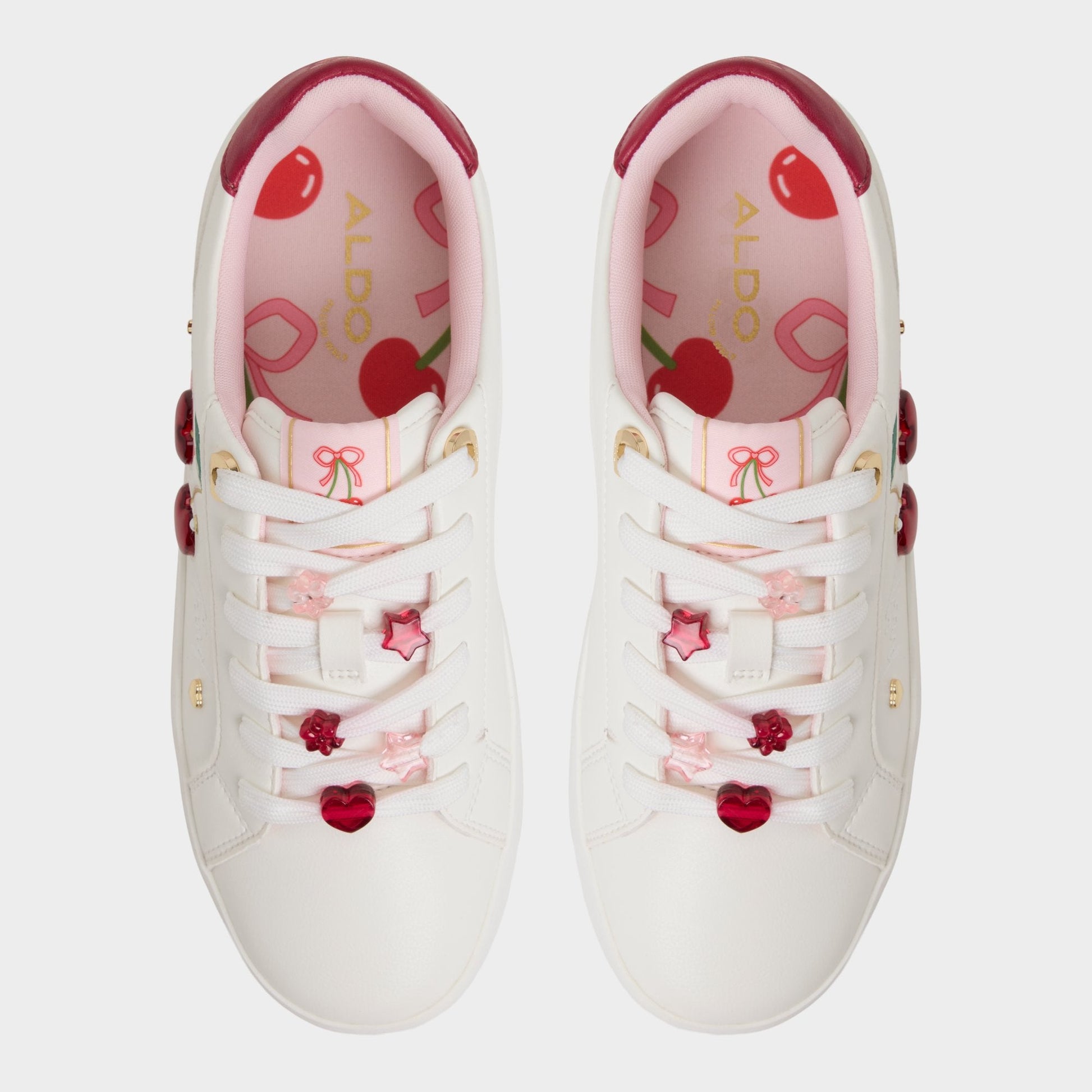 Cherrylove White Women's Low top sneakers - Low top sneaker, Platform - White