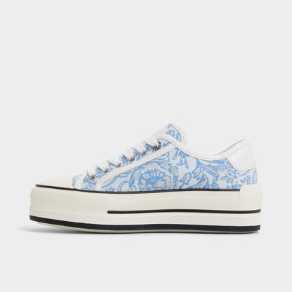 Rayes Open Blue Women's Platform and wedge sneakers - Low top sneaker, Platform - Open Blue