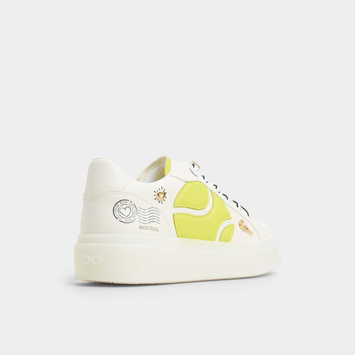 Clubchamp White Combo Women's Platform and wedge sneakers - Low top sneaker - White Combo